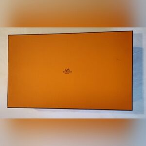Authentic HERMÈS Orange Shoe Box | 14x10x5" | Luxe Storage & Display